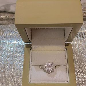 925 Sterling silver costume ring size 7